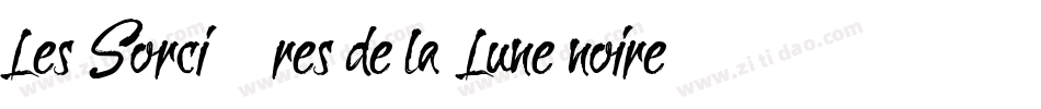 Les Sorcières de la Lune noire字体转换